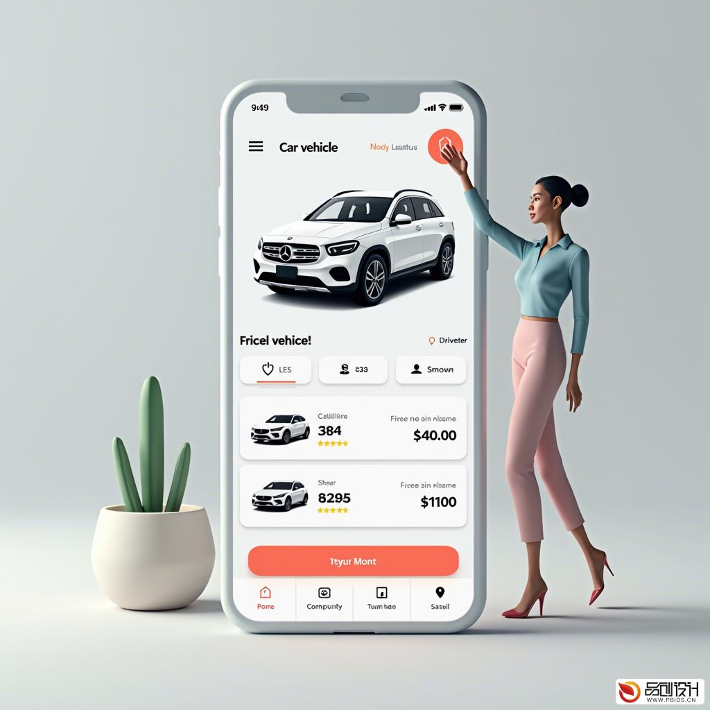 重塑出行体验：汽车租赁移动端UI/UX设...