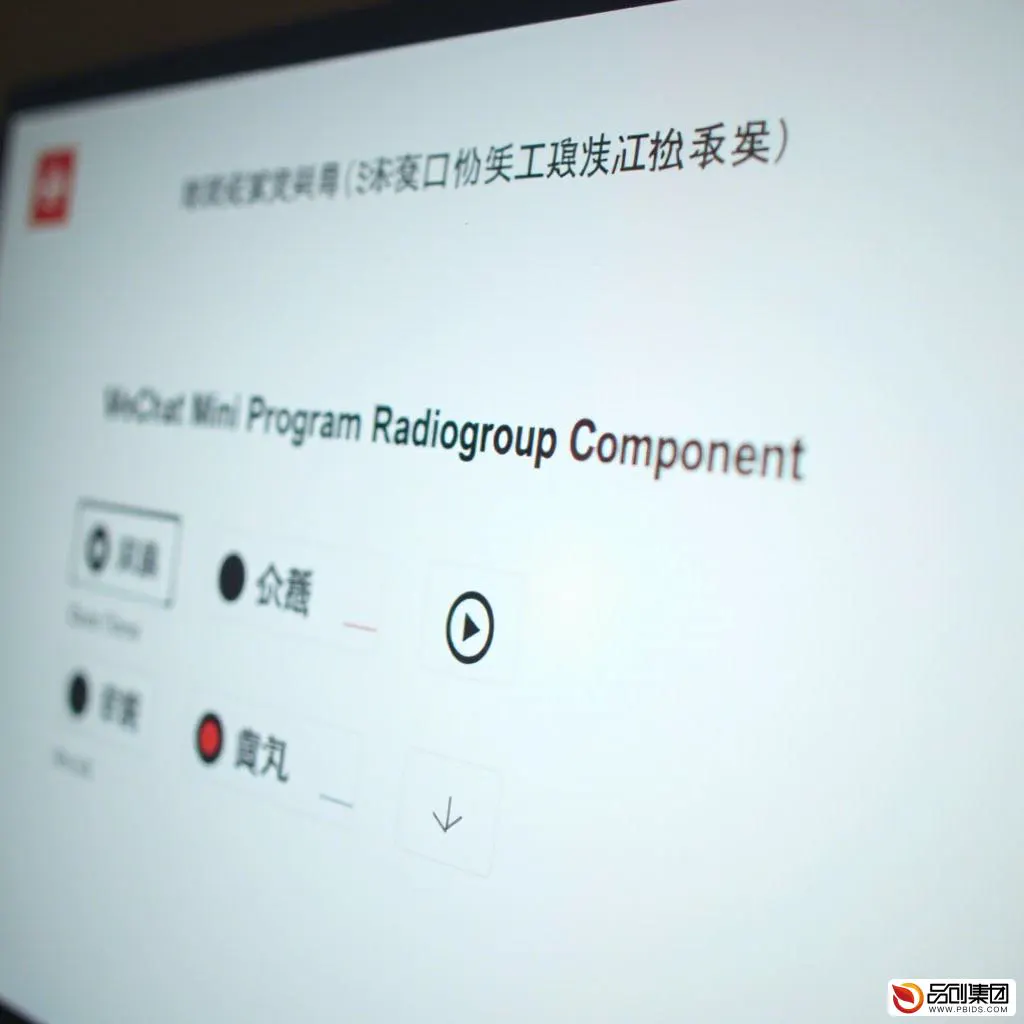 微信小程序中的Radiogroup组件深度解析

