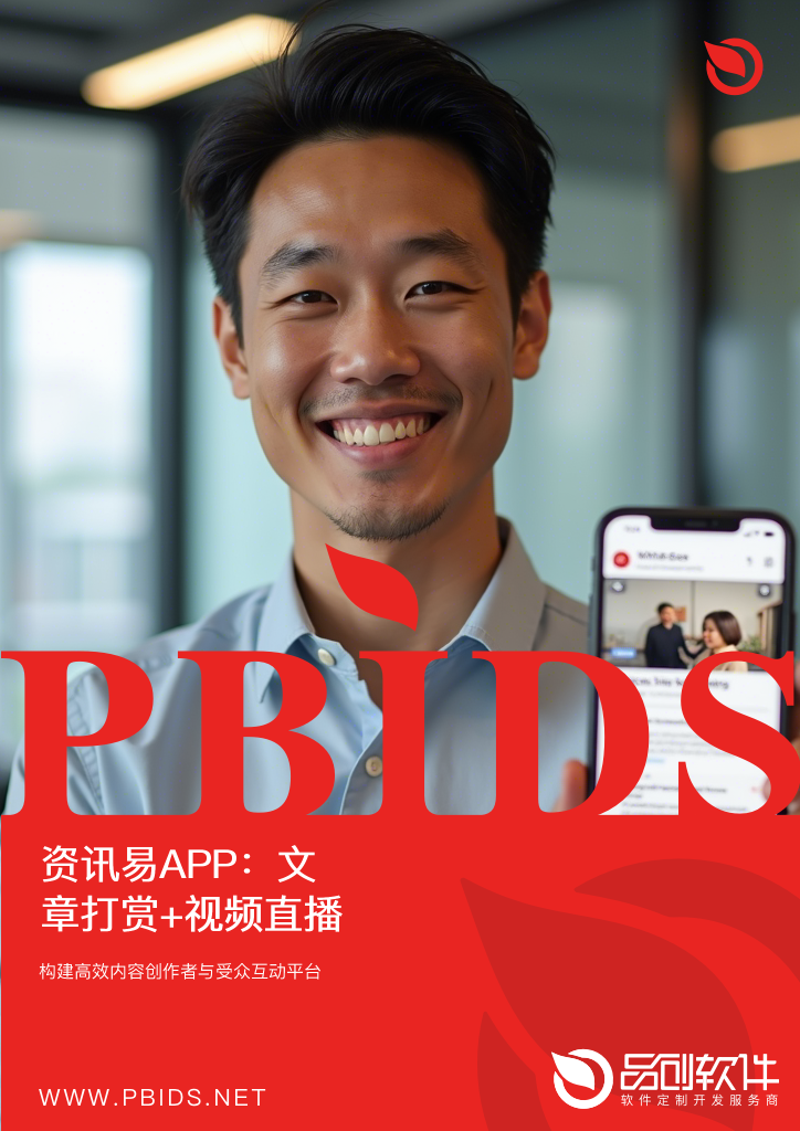 资讯易APP：文章打赏+视频直播一体化内容变现引擎