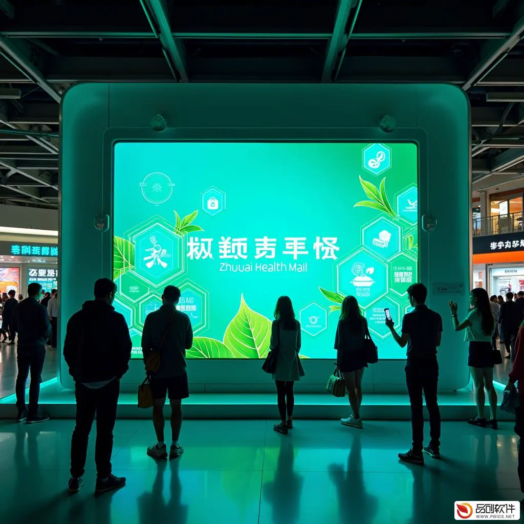 珠海市健康商城大屏系统：创新科技引领智慧健康购...