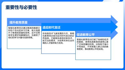 智能化教育培训全景解析