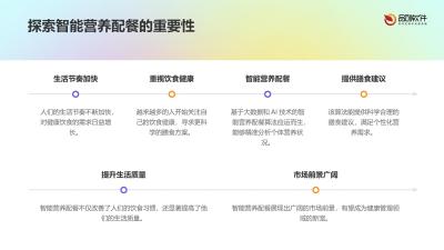 智能营养配餐算法服务