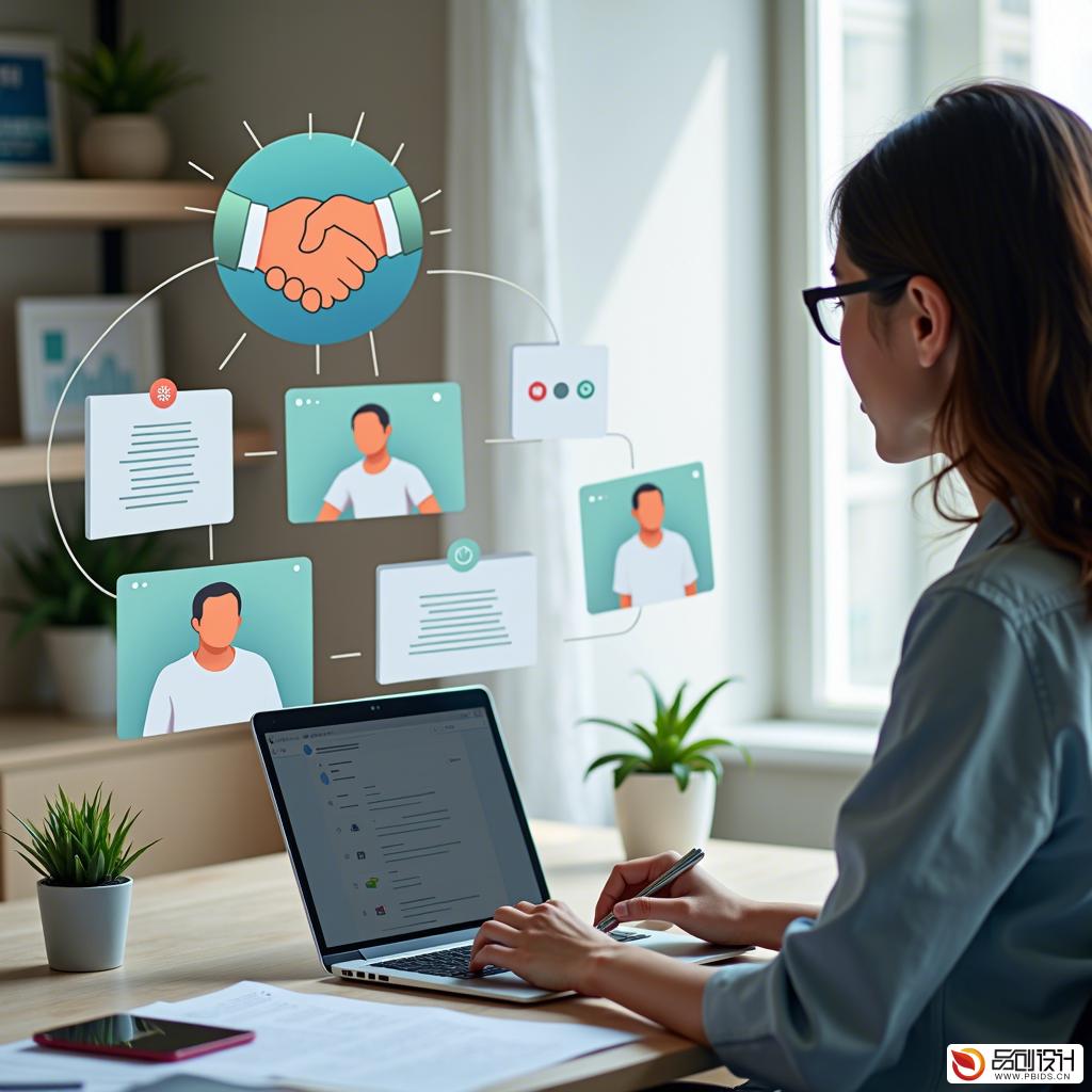 携手共创未来：寻找社交网络APP应用UI...