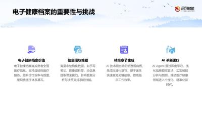 AI Agent驱动电子健康档案：高效信息提取与精准章节生成