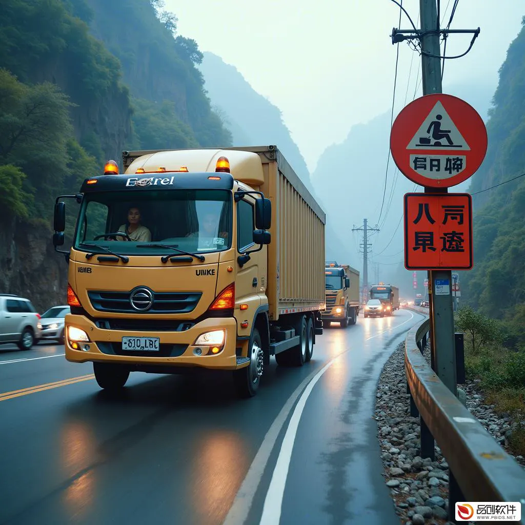 重庆市重载车辆急转弯预警平台服务站：守护道路安...