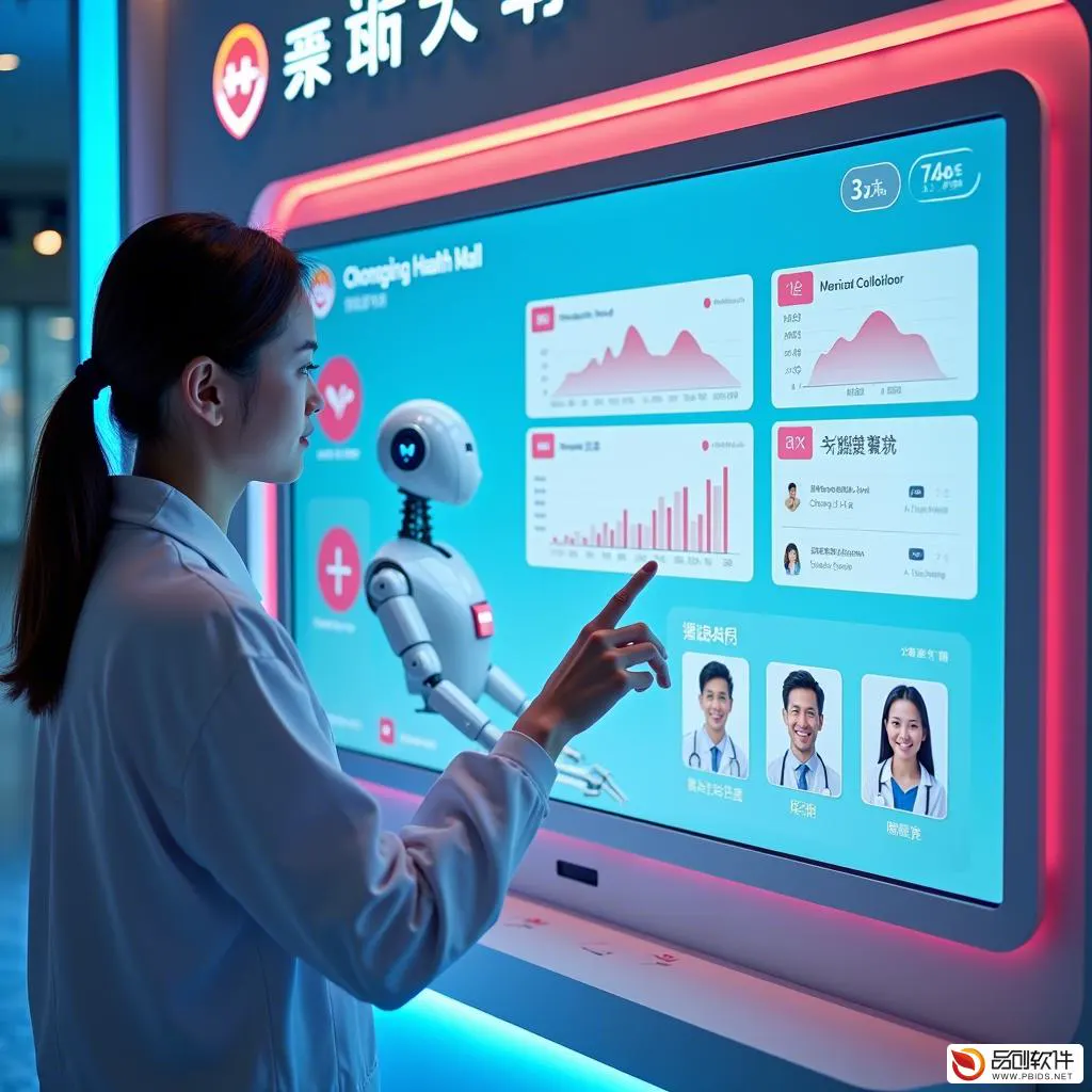 重庆市健康商城大屏系统服务站：打造智慧医疗新体验
