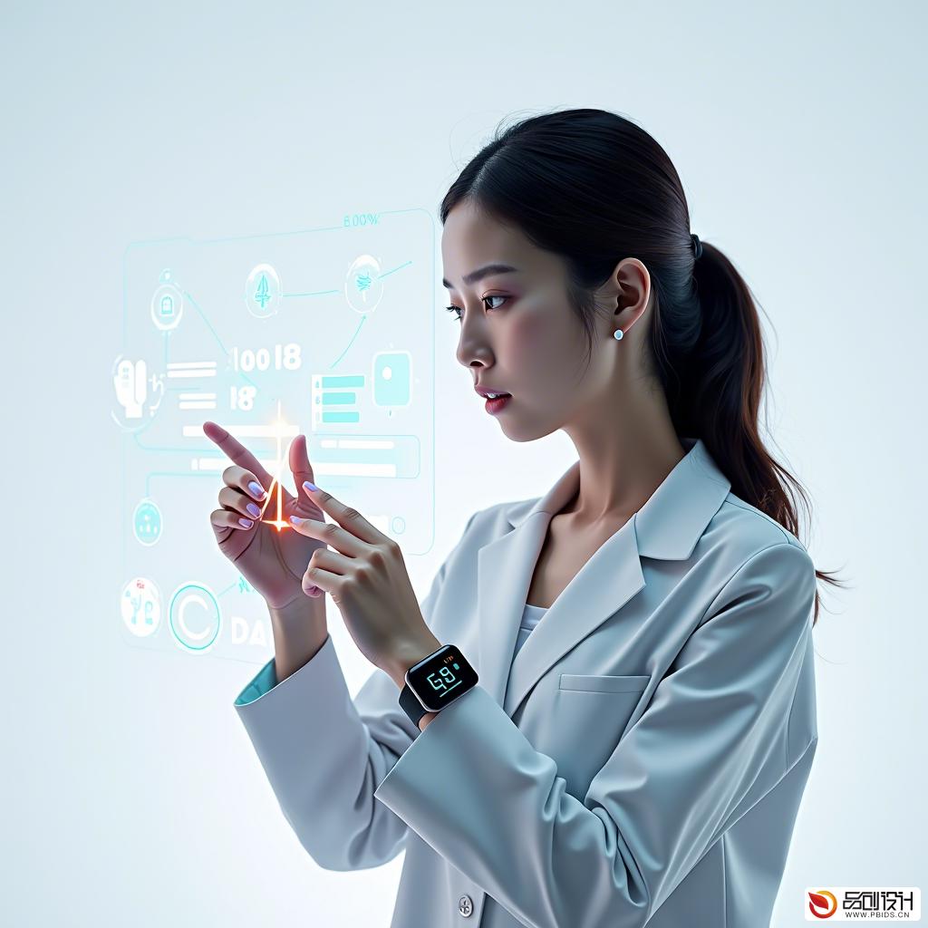 智能穿戴设备网页视觉架构：打造未来科技感...