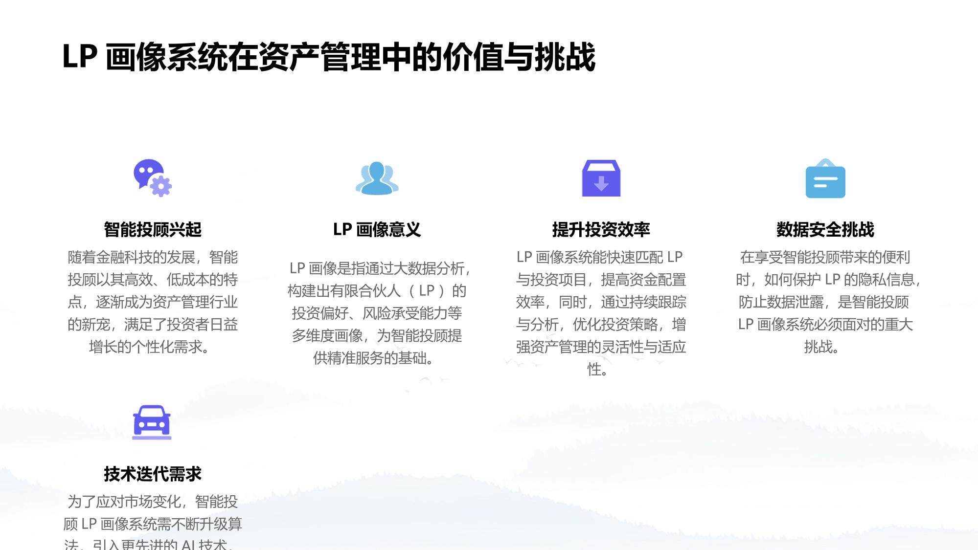 智能投顾LP画像系统软件定制