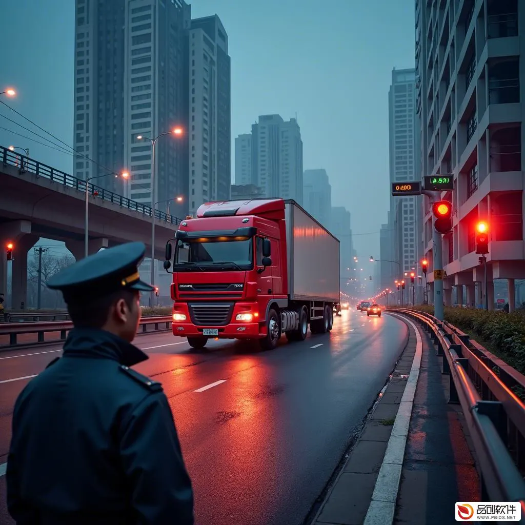 上海市重载车辆急转弯预警平台:科技守护道路安全...