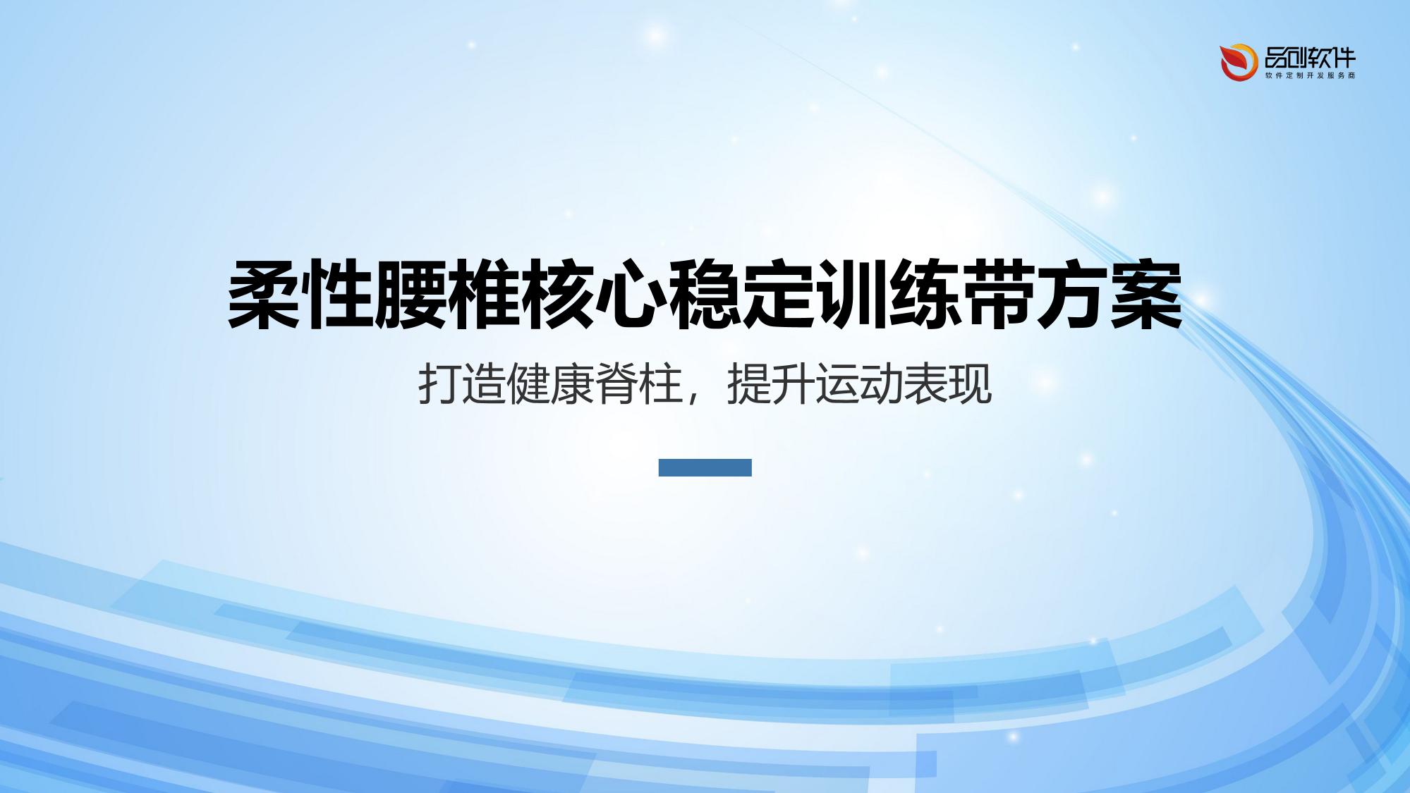 柔性腰椎核心稳定训练带方案