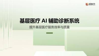 基层医疗AI辅助诊断系统
