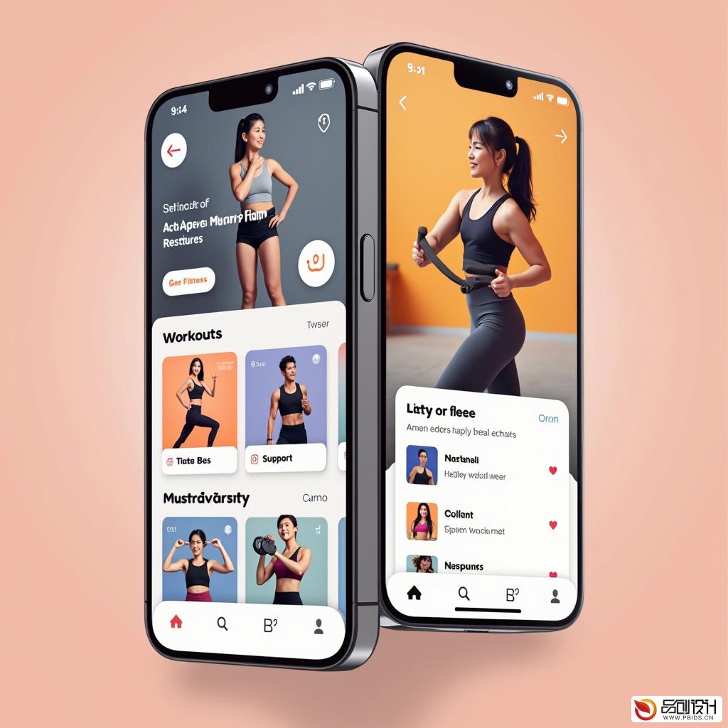 健身APP应用UI设计：打造个性化与高效...