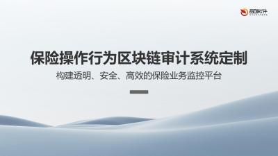 保险操作行为区块链审计系统定制