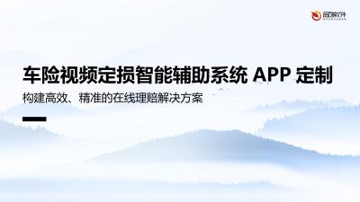 车险视频定损智能辅助系统APP定制