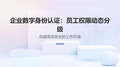 企业数字身份认证：员工权限动态分级
