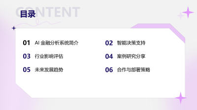 AI金融分析系统发布