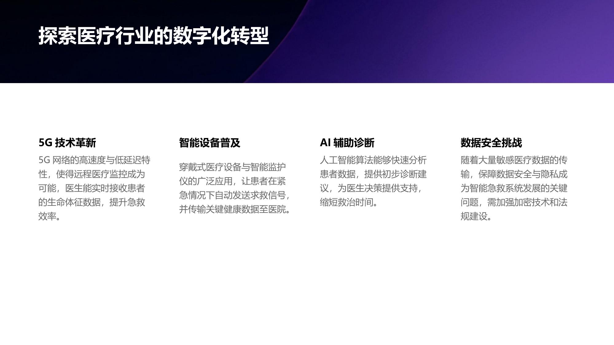 医疗行业智能急救：5G实时传输生命体征