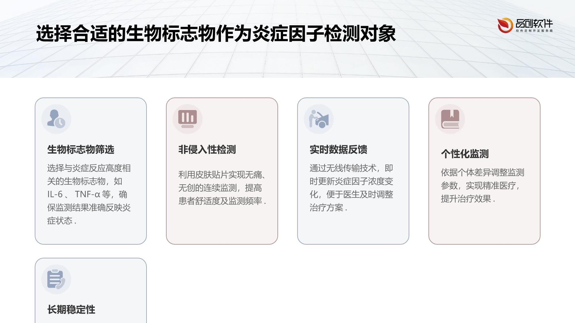 皮肤贴片炎症因子动态监测方案