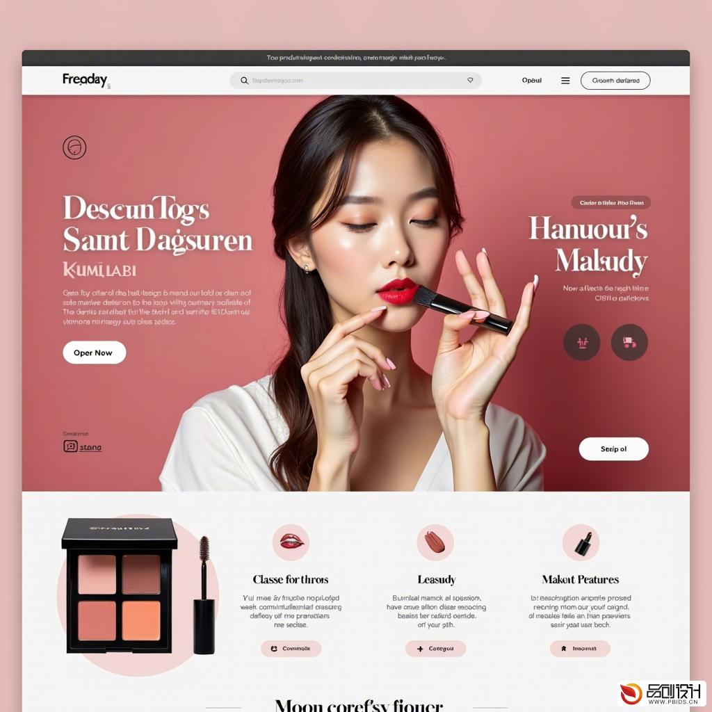 美容网页用户体验工作室：打造极致美妆体验...