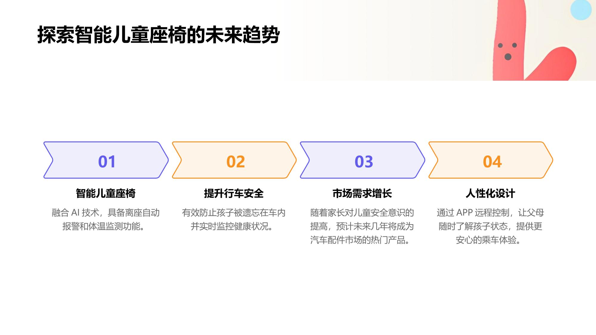 智能儿童座椅：离座报警与体温监测功能