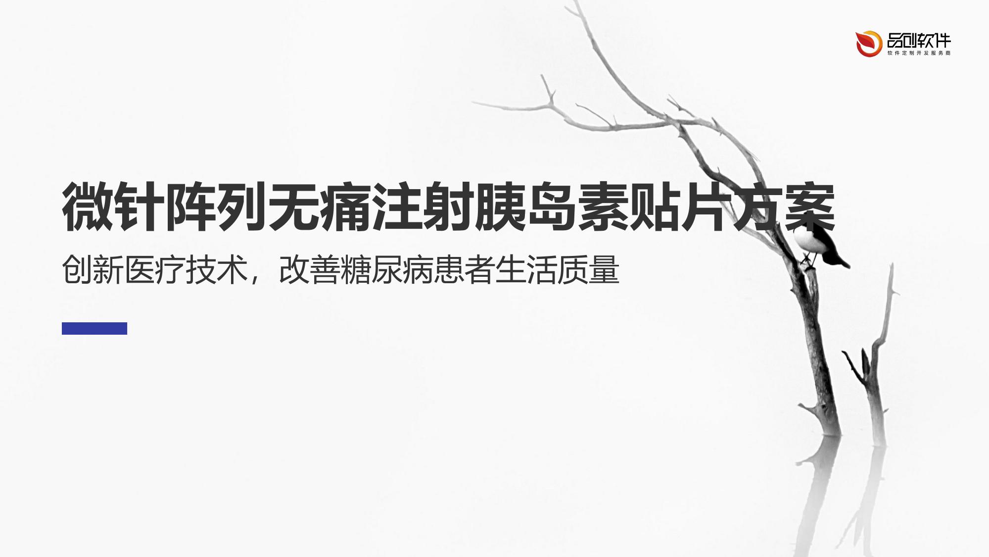 微针阵列无痛注射胰岛素贴片方案