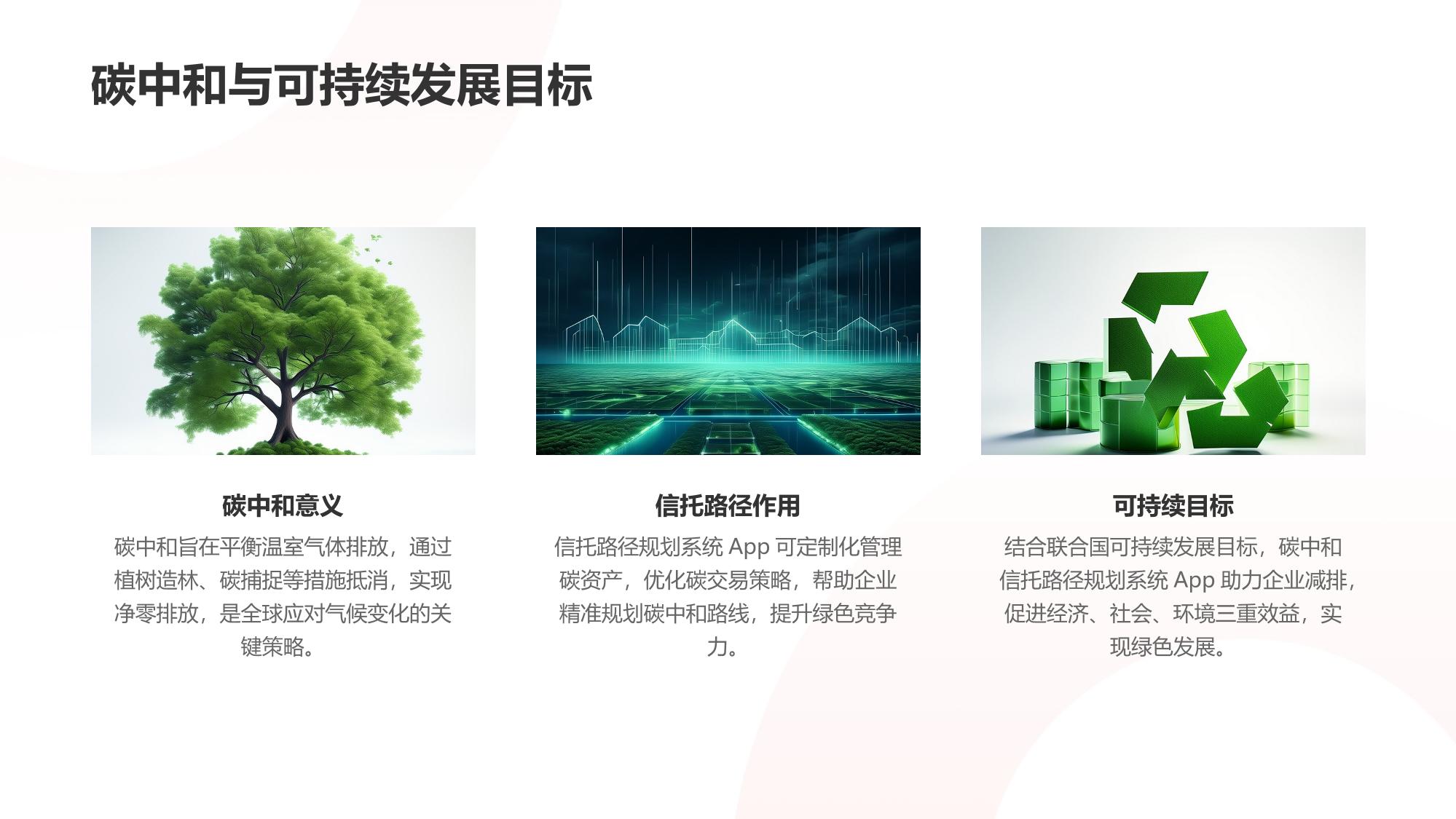 碳中和信托路径规划系统App定制方案